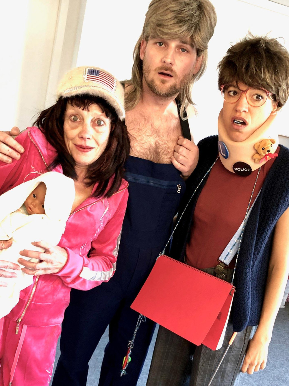 Jasmine mit Pauli Schmidig und Stefania Maria Bernet in «Zu Tode gegrillt», 2019.