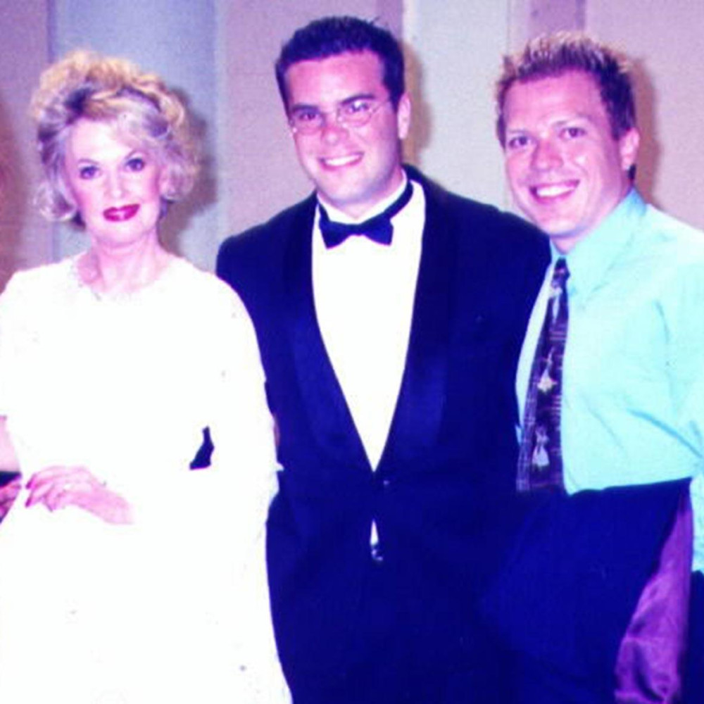 Hollywood-Partys: Christian und Peter mit Hitchcock-Star Tippi Hedren. 2002