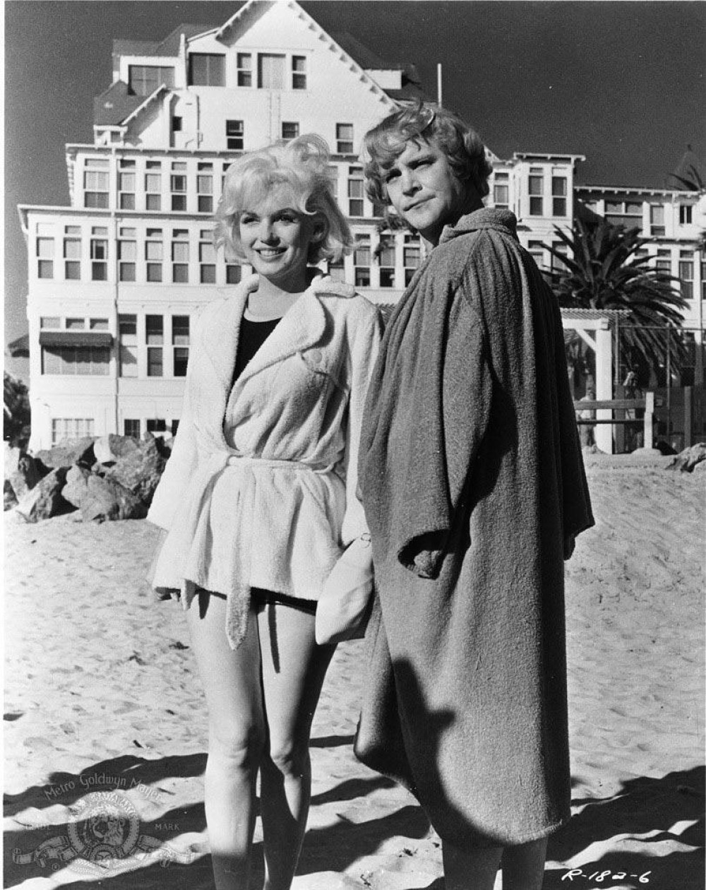 Marilyn mit Jack Lemmon in «Manche mögen's heiss», 1959.