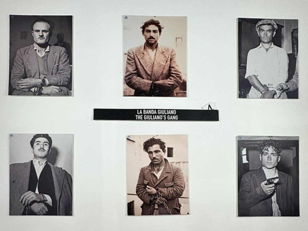 Frühe Mafia Banditen. No Mafia Museum, Palermo.