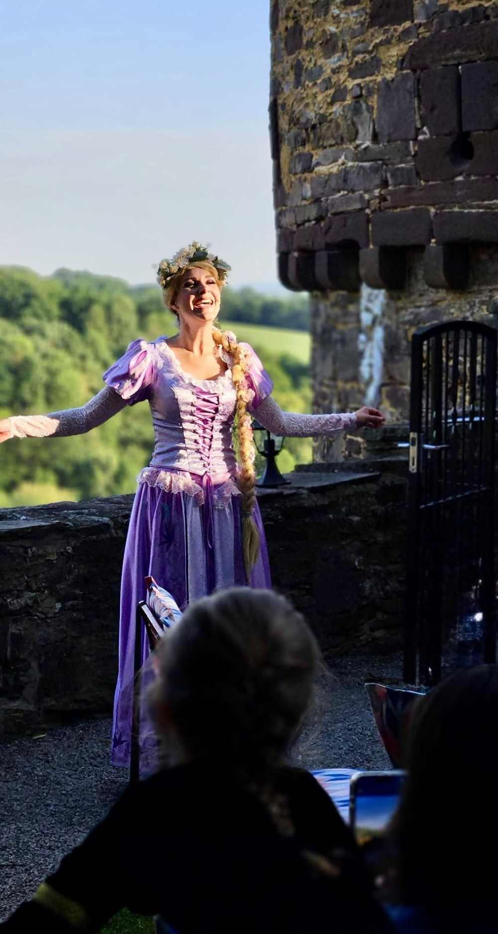 Simone Appel als Rapunzel.